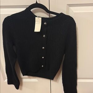 Abercrombie & Fitch Black Knit Cardigan